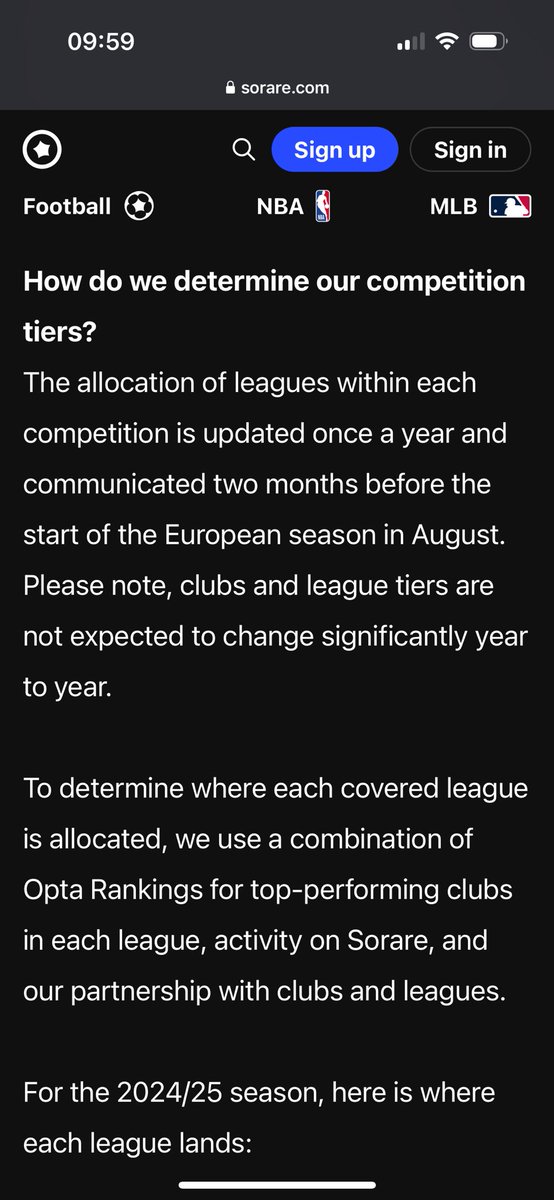 ShaunSorare's tweet photo. I must have had a really good sleep last night, so much so that it’s now June and the competition eligibility on Sorare for the regions can now be changed in February, not before the season in Europe starts. 

Brazil, Championship and MLS cards are in 3 separate regions now. https://t.co/c9gm0LQq1H