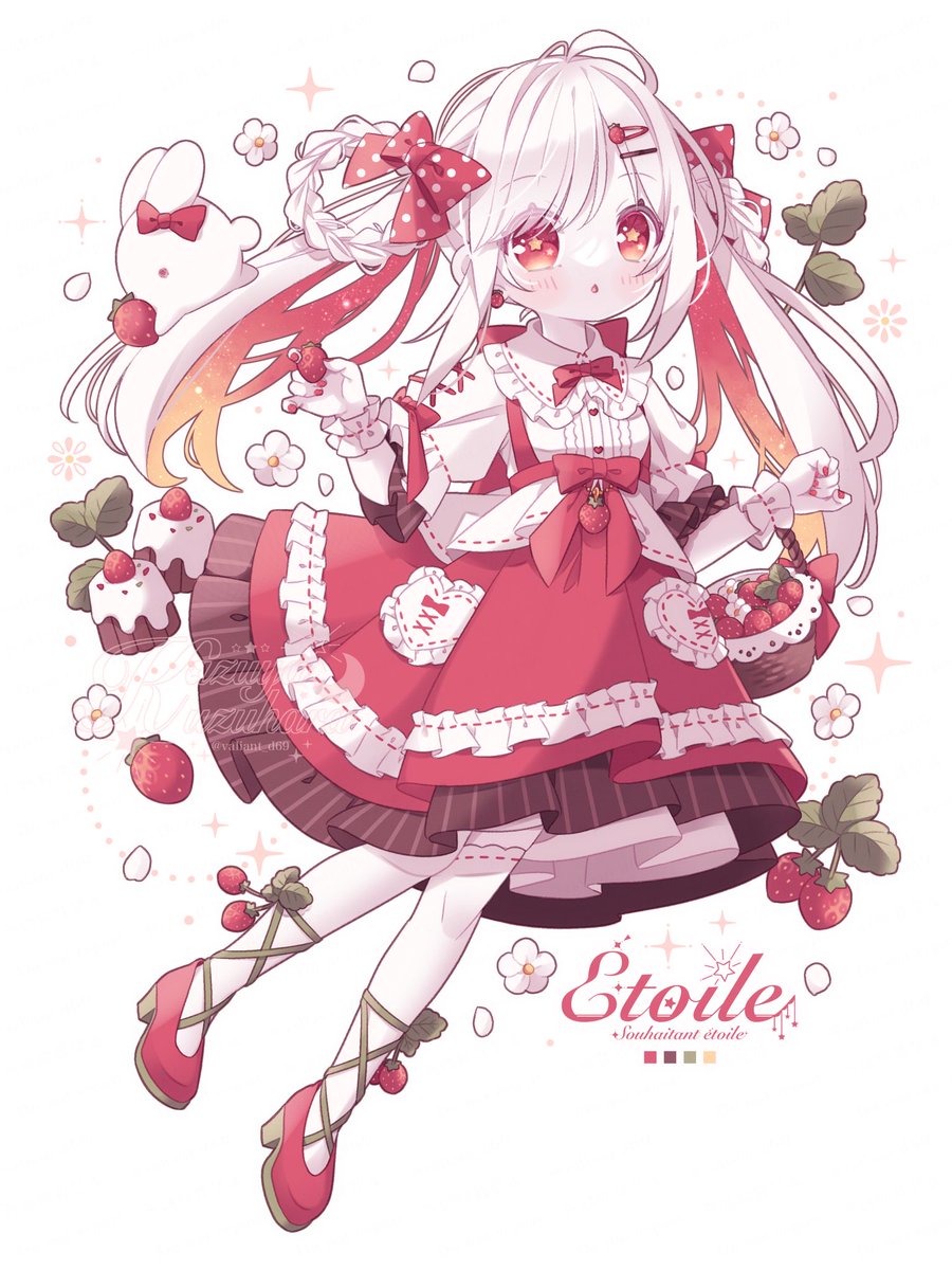 「#創作 #オリジナル #ねがいぼしのエトワール #いちごの日 」|葛原カズヤのイラスト