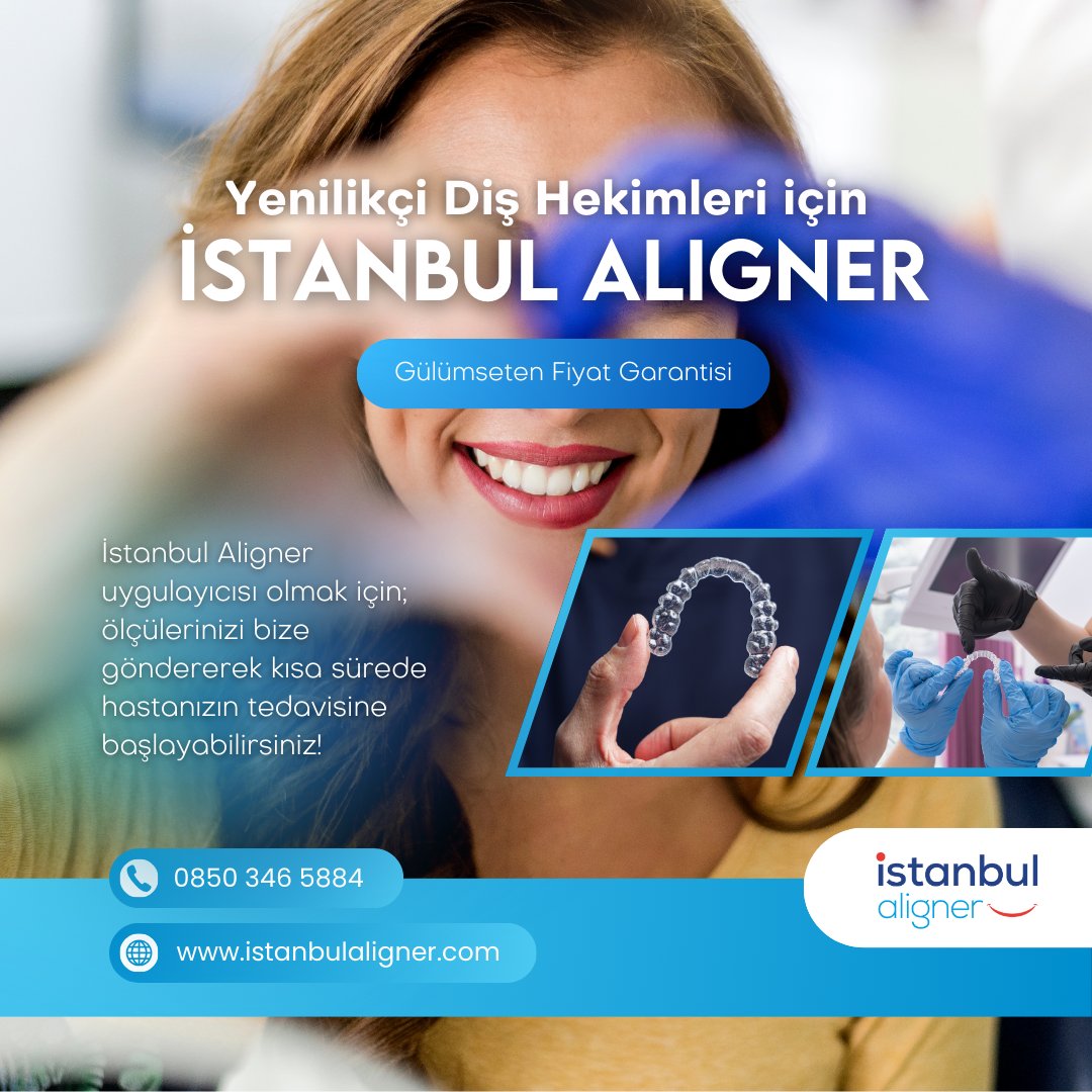 Uygulayıcı hekim olmak ve daha fazla bilgi almak için bize ulaşın: 📞 0 850 346 5884
istanbulaligner.com

#istanbulaligner #şeffafortodontiktedavi #şeffaftedavi #aligner #diştedavisi #ortodonti #şeffafplak #şeffafaparey #alignertürkiye #şeffafortodonti