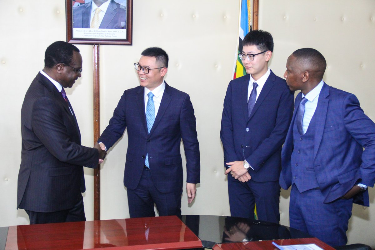 HonJuliusMigos's tweet photo. I have this morning held a meeting with a delegation from Huawei Technologies (Kenya) Limited, led by the Deputy CEO, Steven Zhang, at Jogoo House “B”.

Huawei is a key partner of the Ministry of Education in the integration of ICT in education. Our meeting took stock of the progress that has been made with the partnership and explored strategies for scaling up the collaboration.