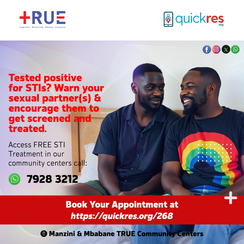 EswatiniTrue's tweet photo. 🩷Love is caring for each other’s health.  📅 Schedule your screening and be treated for STIs for FREE in our community centers. 👉 Call us at 79283212 or visit https://t.co/Y93HMDkSWN to book your appointment. @fhi360 #TiniTwitter #eswatini #freehealthcare https://t.co/xz683LPDLv