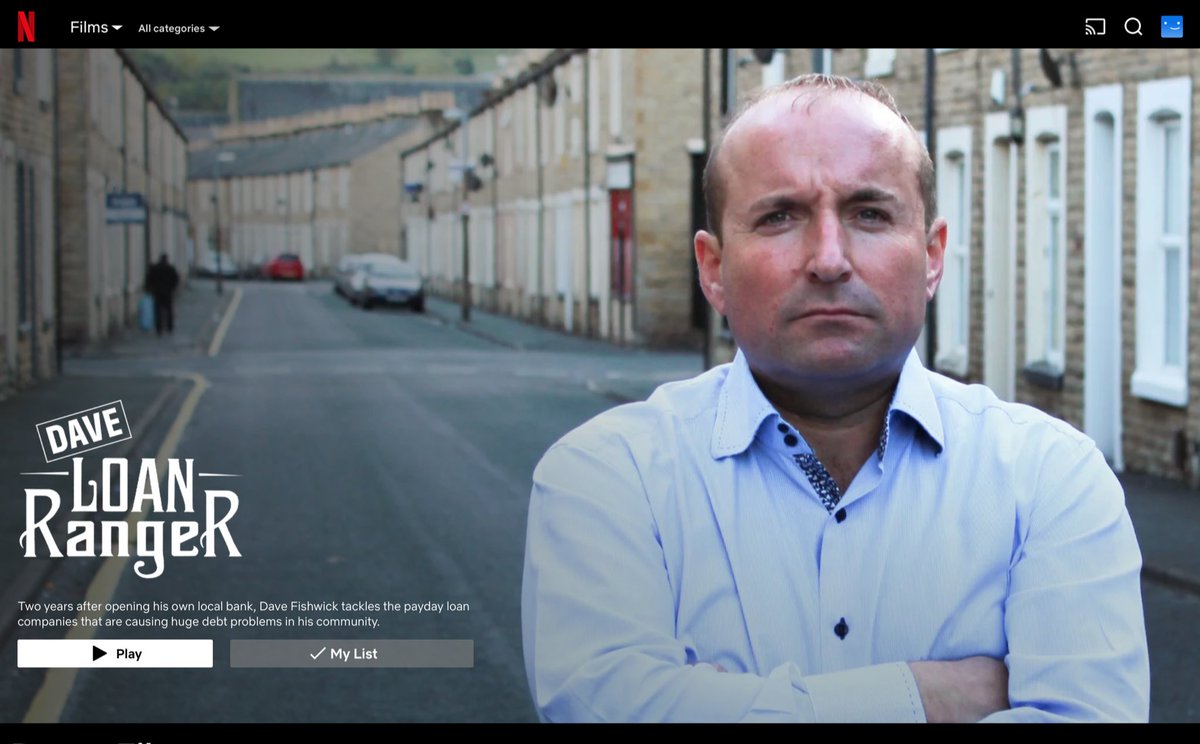 My Documentary The Loan Ranger launched TODAY!! @Netflix Watch what really happened!
<a href="/NetflixUK/">Netflix UK & Ireland</a> Documentary

Check out “Dave Fishwick: Loan Ranger” on Netflix

netflix.com/gb/title/81783…
