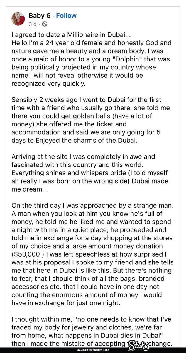 "Dubai "opportunity" turns sour! She followed a friend for a billionaire meetup...now a cautionary tale! 😳👇

 Thread 🧵