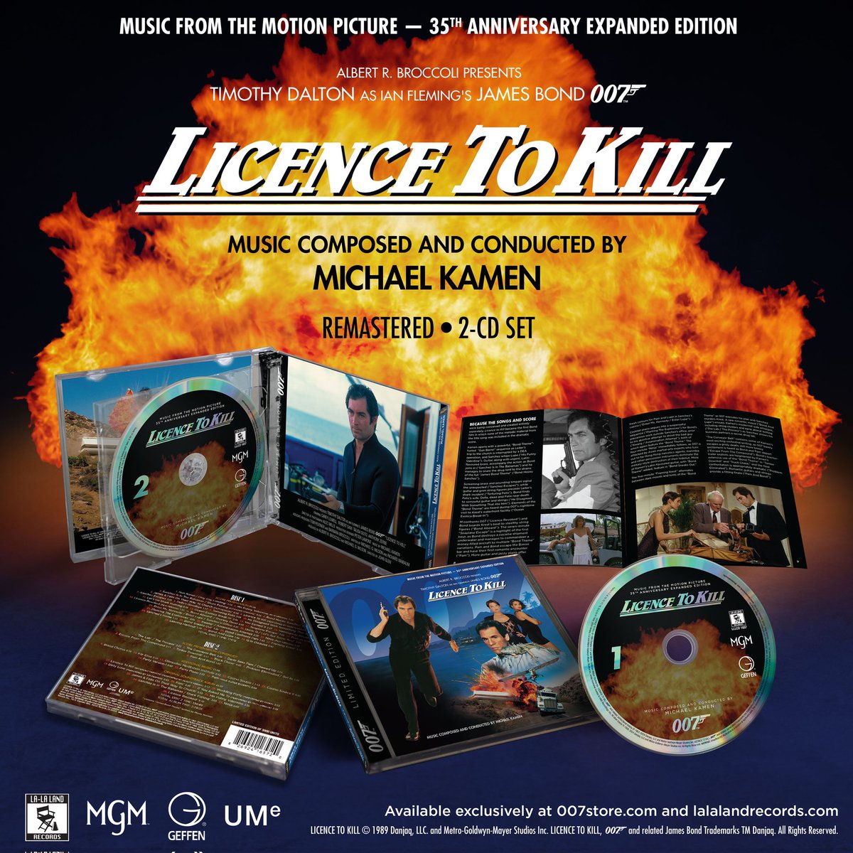 La-La Land Records (@lalalandrecords) on Twitter photo Available to order NOW exclusively at 007store.com & lalalandrecords.com - 35th Anniversary Limited Edition Remastered & Expanded 2-CD #Soundtrack #LicenceToKill by #MichaelKamen !!! <a href="/007/">James Bond</a> #JamesBond Available to order NOW exclusively at 007store.com & lalalandrecords.com - 35th Anniversary Limited Edition Remastered & Expanded 2-CD #Soundtrack #LicenceToKill by #MichaelKamen !!! <a href="/007/">James Bond</a> #JamesBond