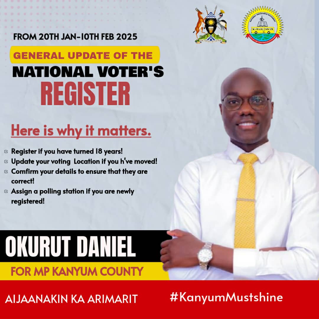 Let's Turn Up🚻
Let's Update🙏
Let's Register 📝
Let Us Confirm👍
Let Us get A polling Station .🏡

#YOUR VOTE COUNTS🗳🗳