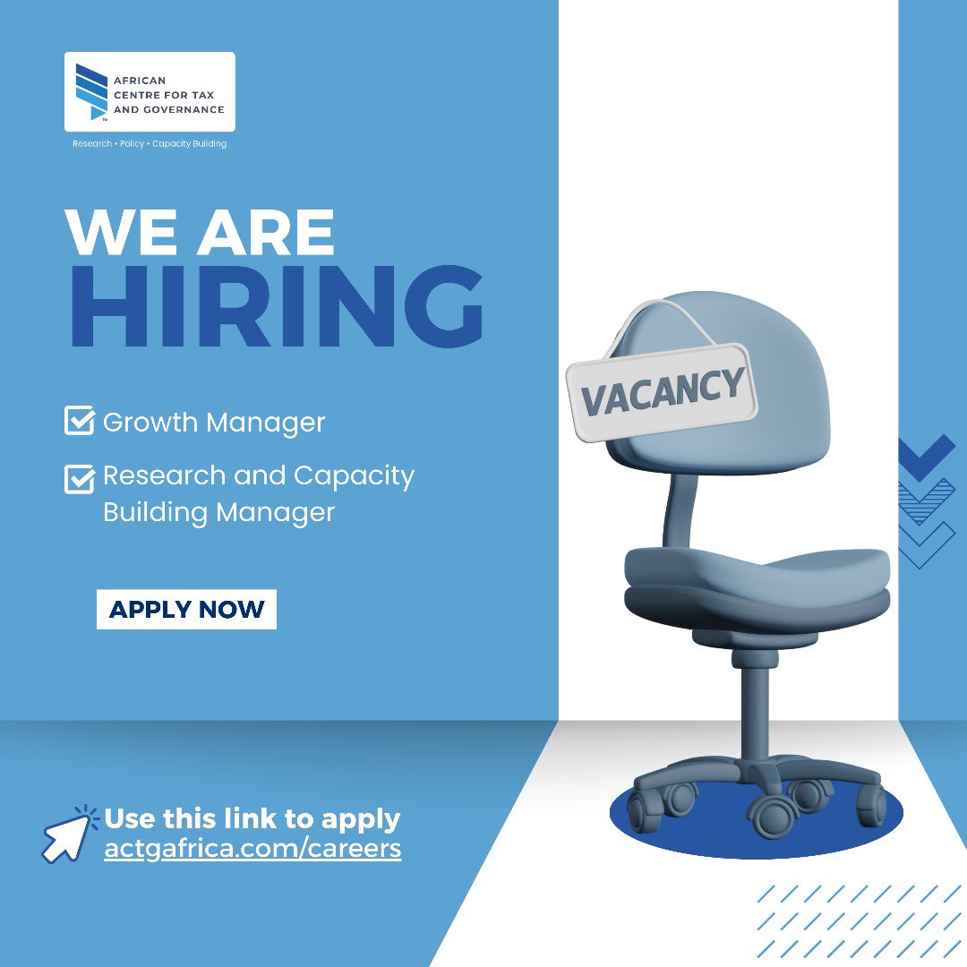 📢 We’re hiring at ACTG!

Join us as:
1️⃣ Growth Manager – Drive innovation &amp; partnerships
2️⃣ Research &amp; Capacity Building Manager – Lead research &amp; empower teams

Apply now: actgafrica.com/careers/
#Careers #JobOpening