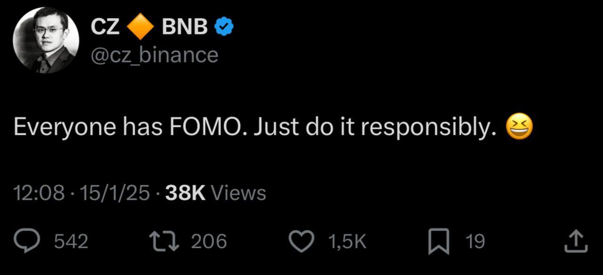RitchiLisaa's tweet photo. @cz_binance Toàn market đã FOMO trở lại rồi 🙏

A Bằng bảo ae muốn làm gì thì tranh thủ làm đi 😂
#lisa #ritchi #fomo #cz #binance https://t.co/PSvzYwHX6g