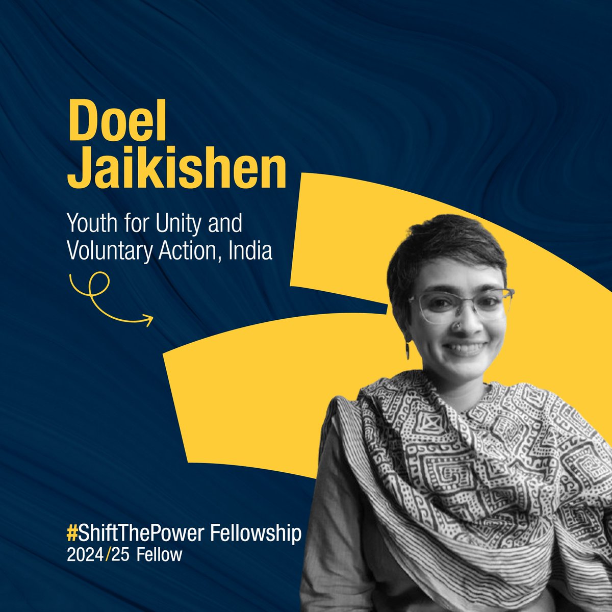 ShiftThePower_'s tweet image. Meet Doel: Senior Manager at Youth for Unity & Voluntary Action, India.🌍 With a focus on communications & partnerships for social justice, Doel is exploring how to strengthen community philanthropy & grassroots resource mobilization🌱 #ShiftThePower shiftthepower.org/2024/12/13/ann…