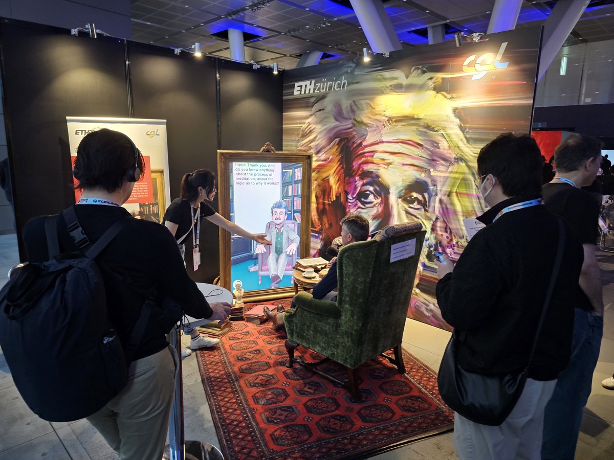 CGL_ETHZ's tweet image. We are thrilled to see Digital Einstein’s global journey featured in the ETH Ambassador Blog! From GITEX Global in Dubai to SIGGRAPH Asia in Tokyo, our platform delivered lifelike interactions with Albert Einstein. ethambassadors.ethz.ch/2025/01/09/dig…