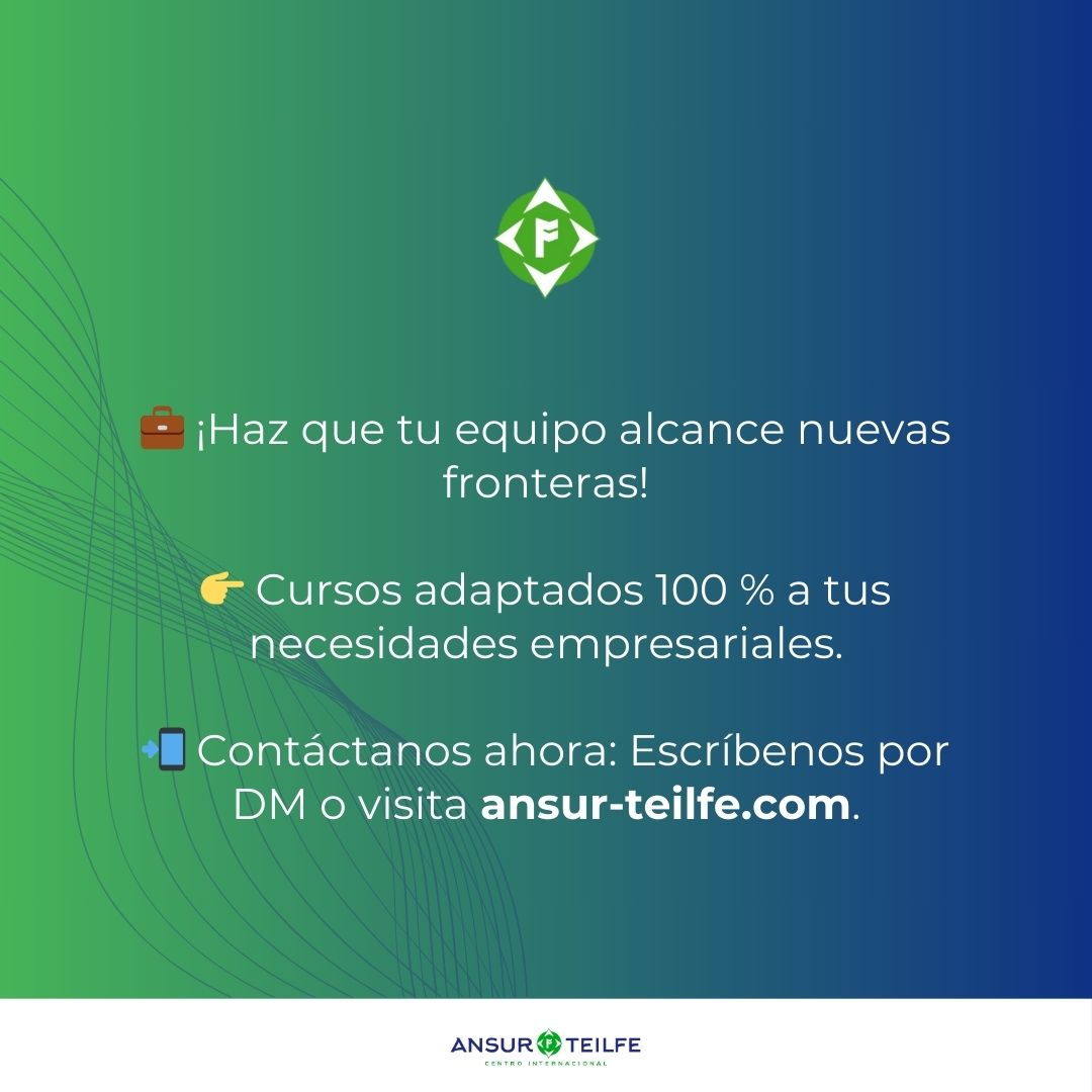 AnsurTeilfe's tweet photo. ¡Potencia tu empresa con nuestros #cursos de formación en Lenguas para Fines Específicos!  

✅ Comunicación efectiva con clientes y socios internacionales 
✅ Equipos listos para negociar y colaborar globalmente  ✅ Mayor competitividad en mercados internacionales

#cursosLFE https://t.co/qXb0ny7xxS