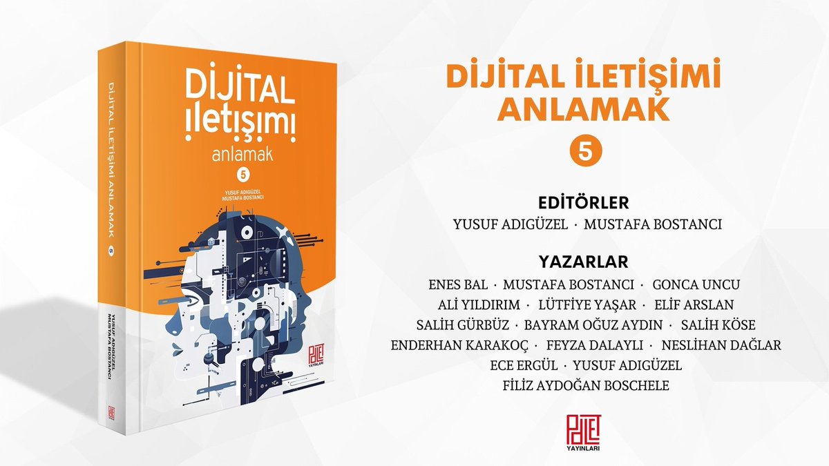 Dijital iletişim alanını sorgulama gayretimizin bir tezahürü olan Dijital İletişimi Anlamak serimizin 5. kitabı yayımlandı. Editörlüğünü kıymetli hocam Prof. Dr. Yusuf Adıgüzel [<a href="/Adiguzel_Yusuf/">Yusuf Adıgüzel</a> ] ile yaptığımız kitabımıza birbirinden değerli isimler katkı sağladı. 

⤵️