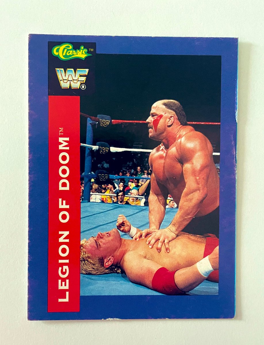 ShoneCold's tweet image. 🟦 #WrestlingCardWednesday 

WWF Classic 1991 Series 

🔴⚫️ LEGION OF DOOM 🔴⚫️

“We snack on danger, dine on death!”

Ohhhhh What A Rushhhh !!!!!

136/150