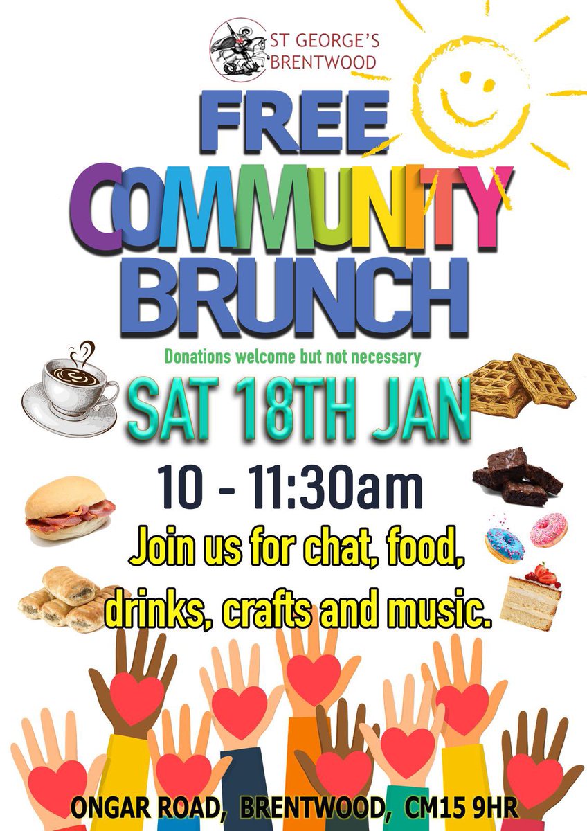 stgeorges_bwd's tweet image. Come along and visit us at our community brunch! This Saturday 10-11.30am -all welcome! Our food hub is open as usual at the same time!