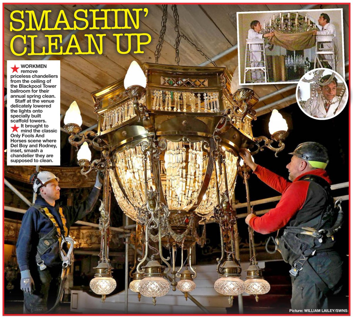 SWNS Leeds (@swnsleeds) on Twitter photo Staff make light work of giving the two biggest crystal chandeliers at the Blackpool Tower ballroom their annual deep clean.
๐- <a href="/izzy_hawksworth/">Izzy Hawksworth</a>
๐ธ- <a href="/WilliamLailey/">William Lailey</a> Staff make light work of giving the two biggest crystal chandeliers at the Blackpool Tower ballroom their annual deep clean.
๐- <a href="/izzy_hawksworth/">Izzy Hawksworth</a>
๐ธ- <a href="/WilliamLailey/">William Lailey</a>