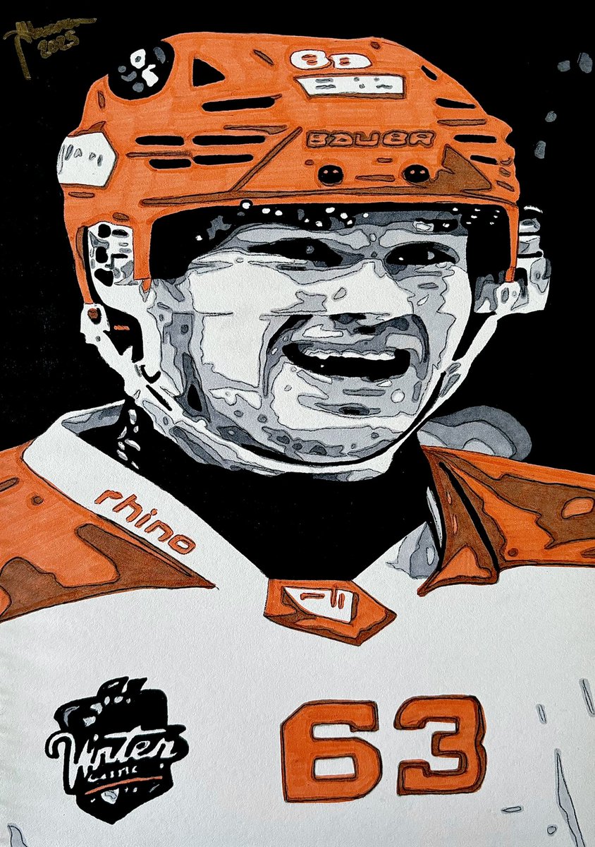 HollywoodArtLH's tweet photo. Mikko Juusola #MikkoJuusola #Juusola #Juus #Sheffield #SheffieldSteelers #Steelers #SteelersHockey #IceHockey #Elite #EIHL #Art #Artist #Artwork #FanArt @mikkojuusola @steelershockey @officialEIHL Hand drawn using Spectrum Noir ✍️🏒🧡 https://t.co/edp7w3NIAH