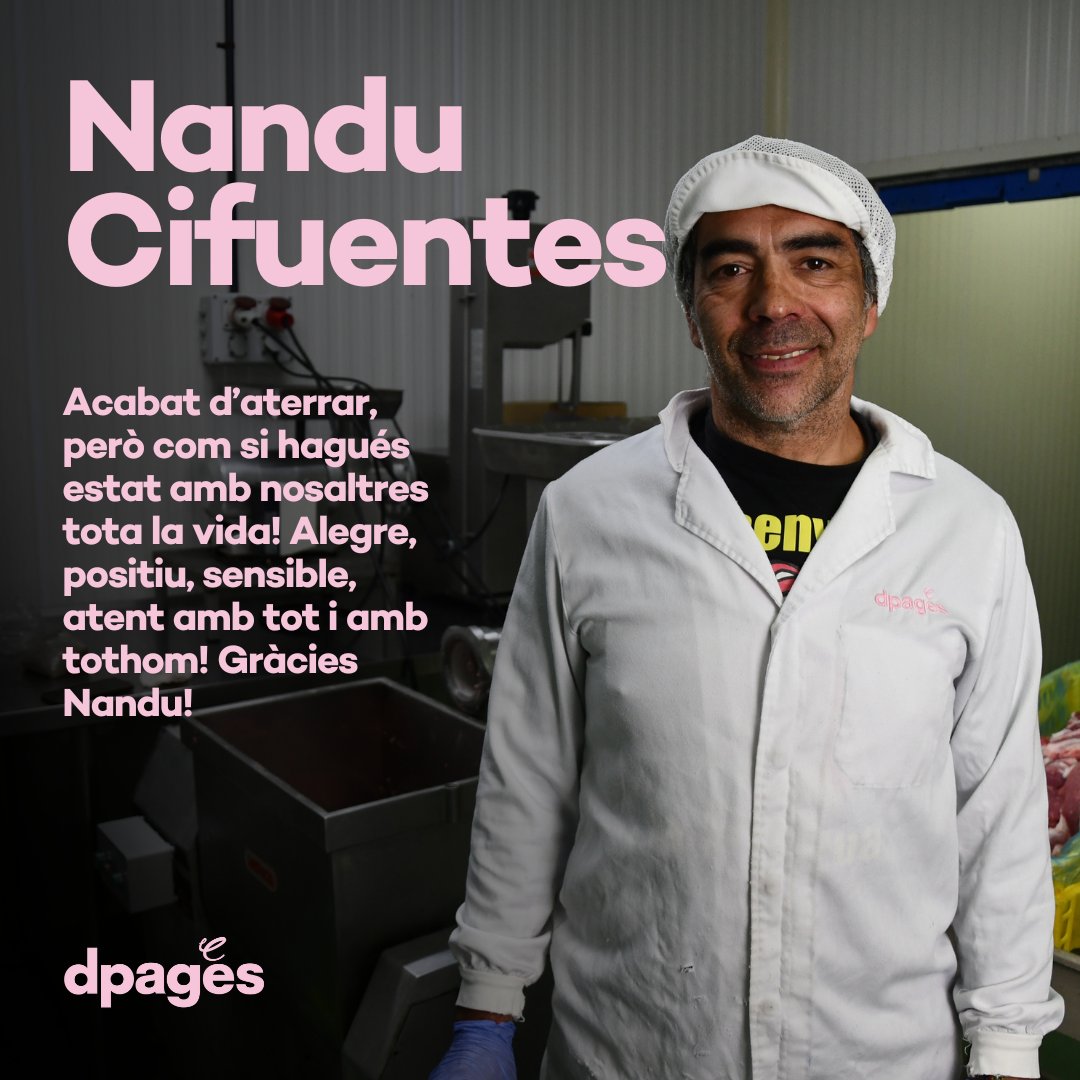 👉 El Nandu és una de les nostres últimes incorporacions... Acabat d’aterrar, però com si hagués estat amb nosaltres tota la vida! Alegre, positiu, sensible, atent amb tot i amb tothom! Gràcies Nandu! #dpagès 

🖥️ dpages.cat