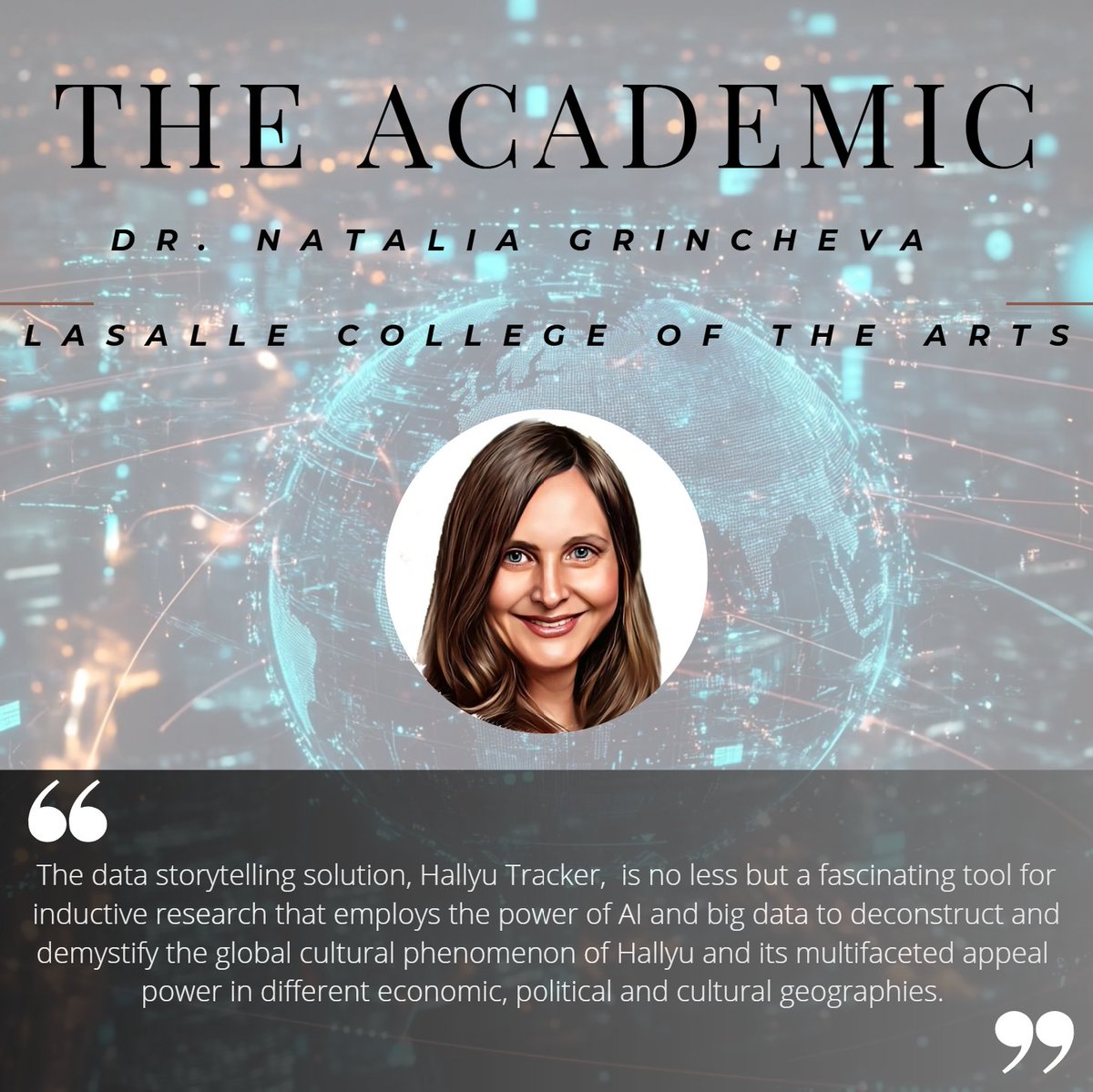 Could we use #AI and data-driven approaches to quantify, assess and measure the appeal power of the #Korean Wave in different #geo-locations?

Author: <a href="/Grincheva/">Natalia Grincheva</a> 
<a href="/uoas_sg/">University of the Arts Singapore</a> 

#Hallyu        #AI         #Geographics