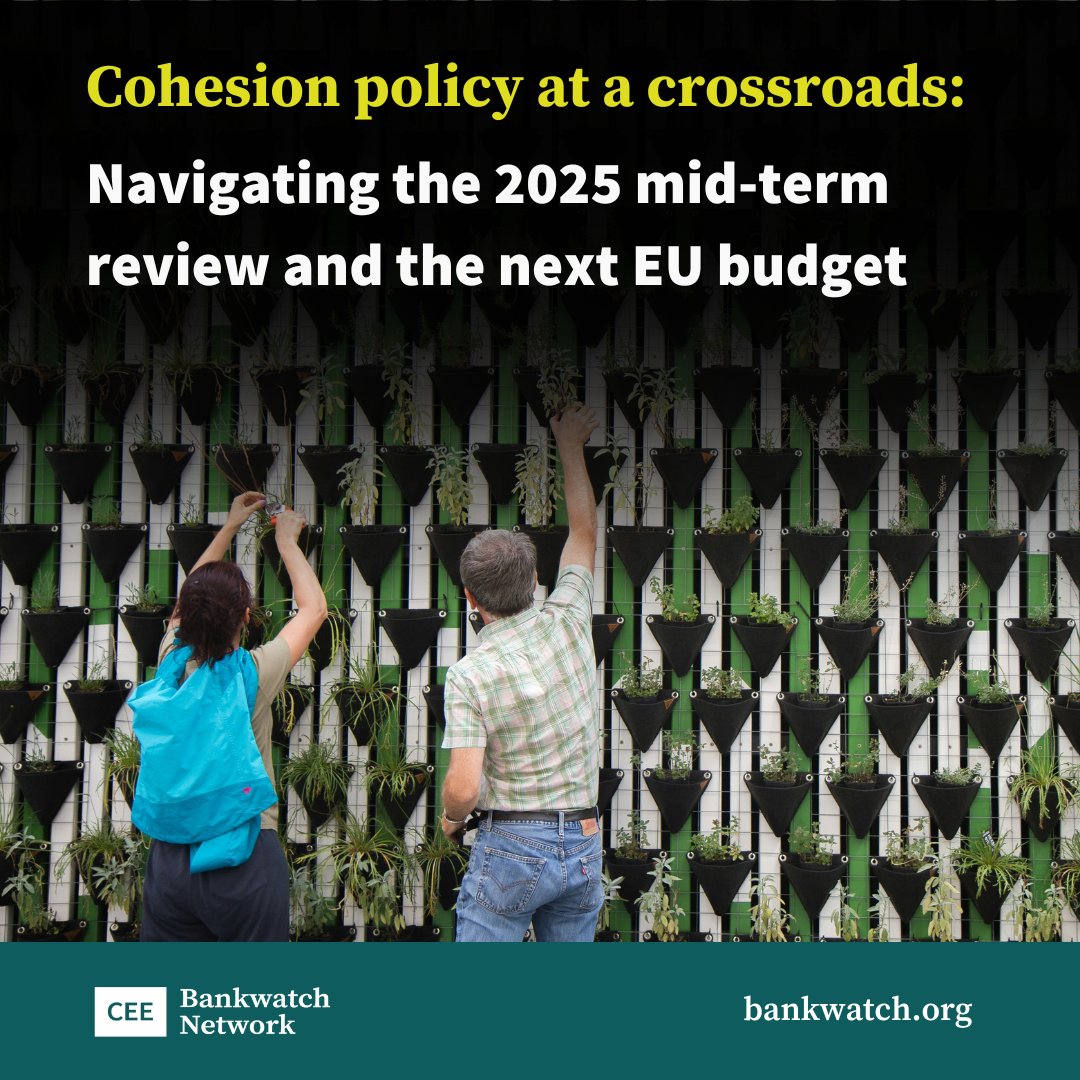 ℹ️ Our report ‘Cohesion policy at a crossroads’ highlights the upcoming mid-term review of EU funding – a critical moment for central &amp; eastern Europe. Instead of prioritising short-term reallocations, this is the time to set ambitious targets for carbon neutrality.