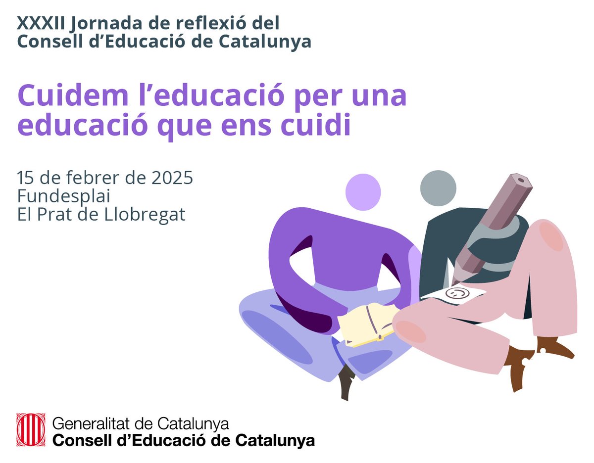ceesc_cat (@ceesc_cat) on Twitter photo XXXII Jornada de reflexió del <a href="/conselleducacio/">Consell Educació</a>
Amb debats sobre l'aprenentatge compartit com a font de benestar emocional i els programes per a la promoció del benestar de la comunitat educativa
🗓️15 febrer
💻també es podrà seguir en línia
ceesc.cat/2014-10-29-18-… XXXII Jornada de reflexió del <a href="/conselleducacio/">Consell Educació</a>
Amb debats sobre l'aprenentatge compartit com a font de benestar emocional i els programes per a la promoció del benestar de la comunitat educativa
🗓️15 febrer
💻també es podrà seguir en línia
ceesc.cat/2014-10-29-18-…