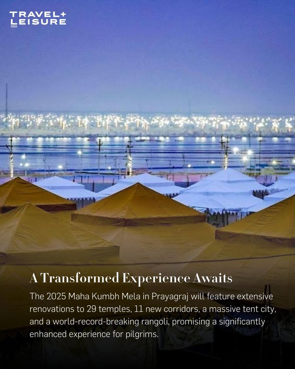 TNLIndia's tweet image. The world’s largest spiritual gathering, Maha Kumbh Mela 2025, is ready to serenade visitors in Prayagraj; here’s the only guide you’ll need.

#MahaKumbh2025 #PrayagrajMahakumbh2025 #TLIndia