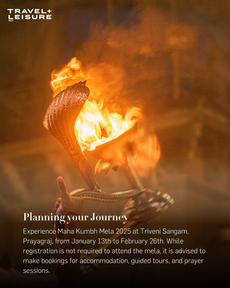 TNLIndia's tweet image. The world’s largest spiritual gathering, Maha Kumbh Mela 2025, is ready to serenade visitors in Prayagraj; here’s the only guide you’ll need.

#MahaKumbh2025 #PrayagrajMahakumbh2025 #TLIndia