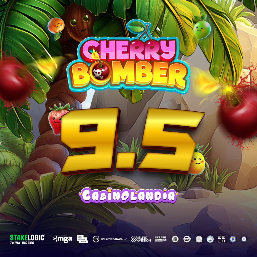 Stakelogic's tweet photo. Check out these sweet ratings of Cherry Bomber 🍒
Get a taste of the action—try the demo now, live on our website! 🏝️✨
🌟 Launching 23rd January 🌟
+18 | https://t.co/QlpZ33aaGu
#Stakelogic #ThinkBigger #CherryBomber #NewGameRelease #StakelogicSlots https://t.co/ilrN19A4Xh