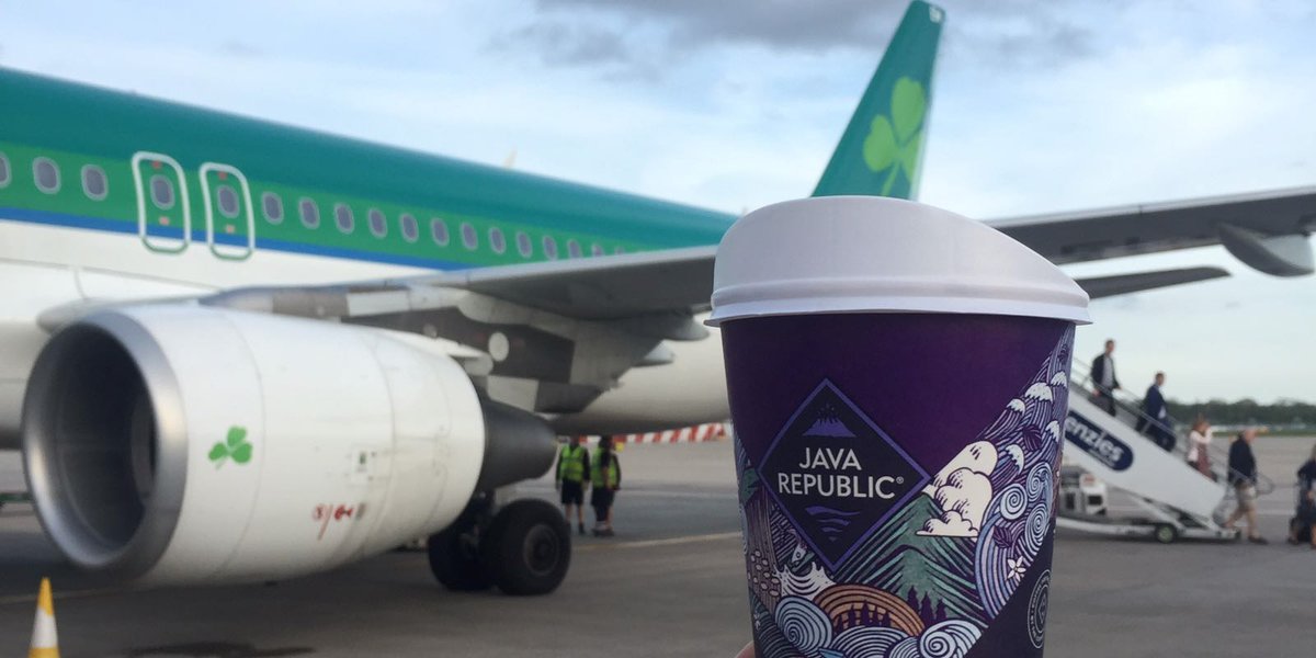JavaRepublic's tweet image. Now serving at 30,000 Ft. ✈️ Next time you're flying Aer Lingus, be sure to treat yourself to our premium filter coffee on all their flights. ☕ No better travel companion than coffee, right? 😉
