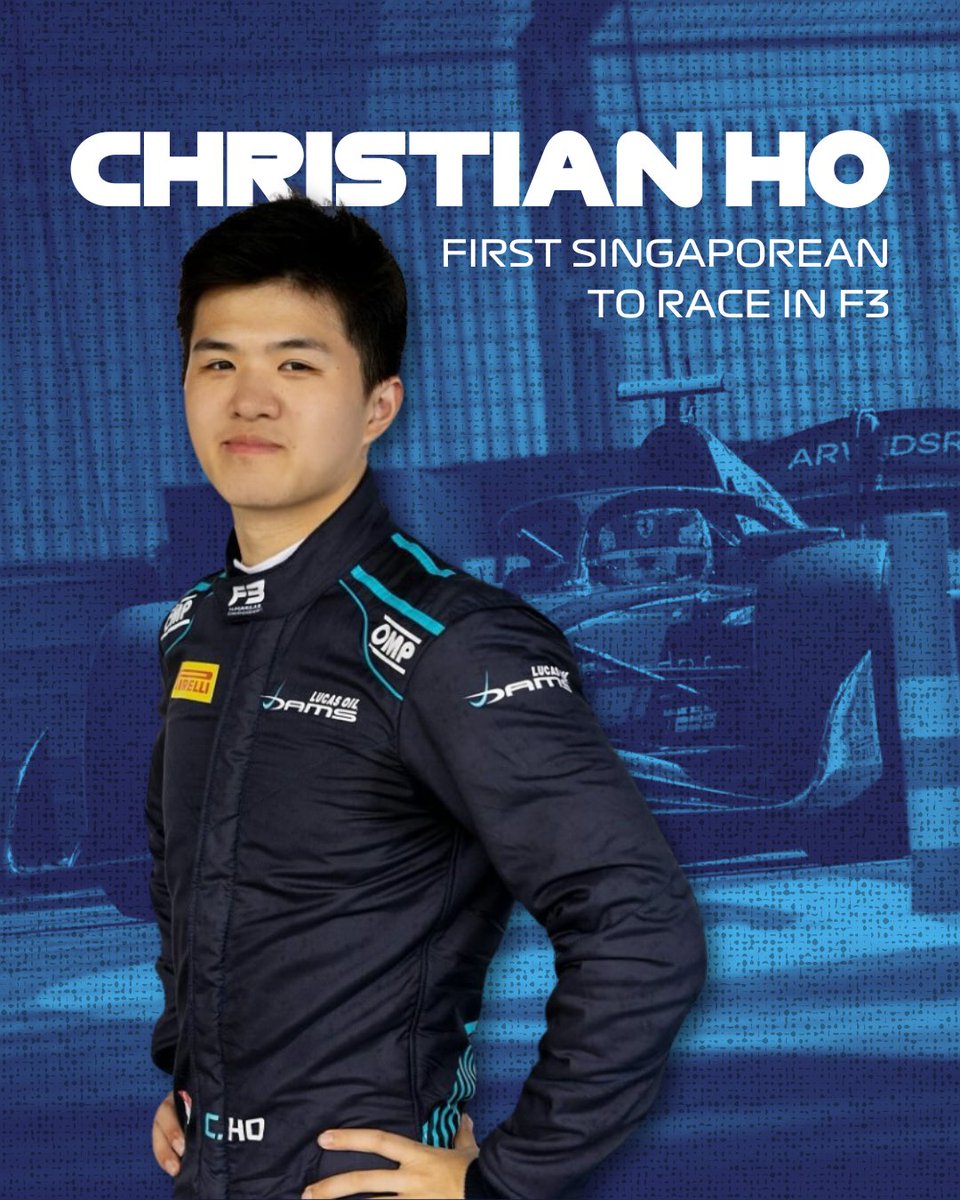 Congratulations Christian Ho on being the first Singaporean #F3 driver! 

<a href="/damsracing/">DAMS Lucas Oil</a> has confirmed that he will race for the French team in the 2025 season.

Fly our 🇸🇬 flag high – we can't wait to see what else is in store for this rising star in the years to come.