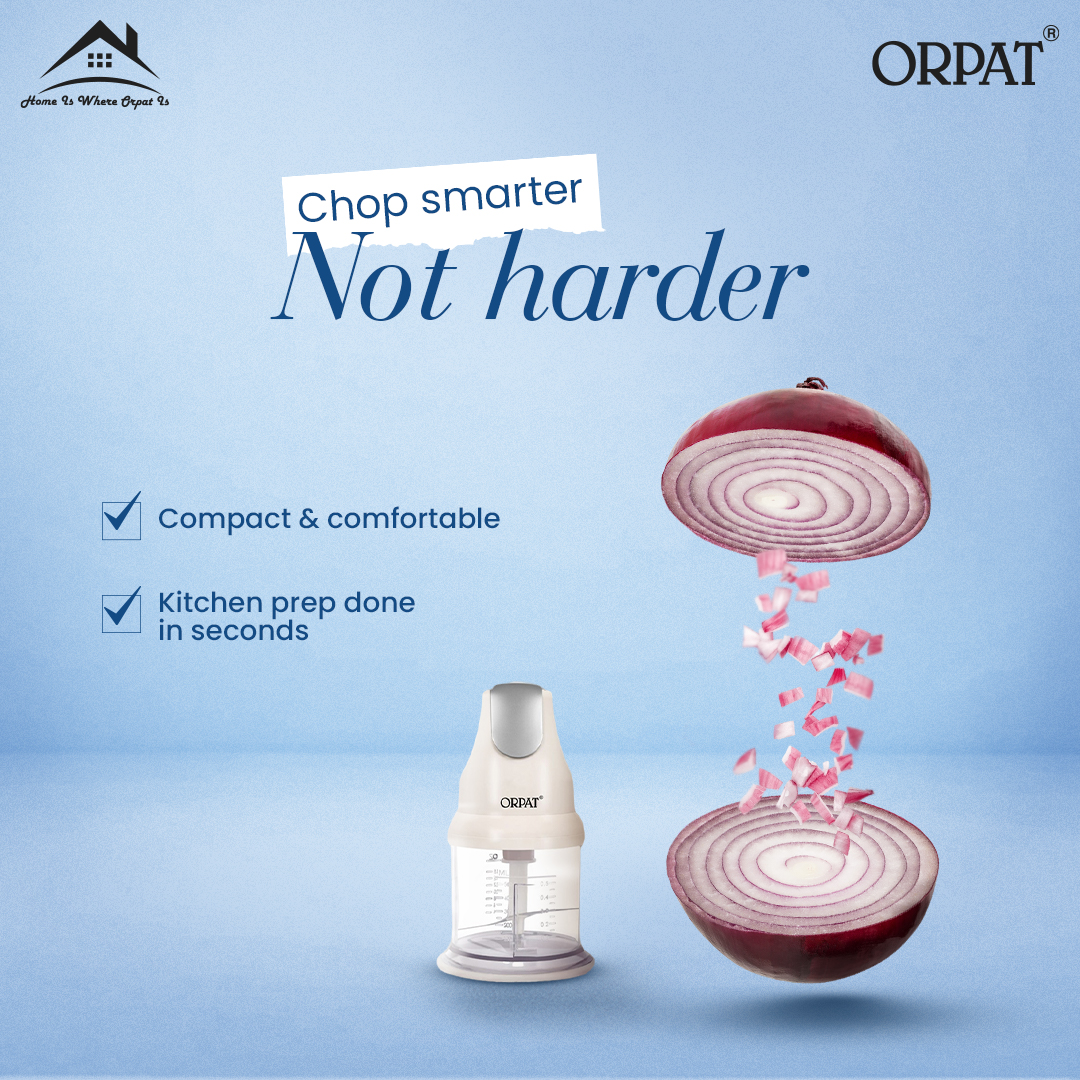 orpat_group's tweet photo. With Orpat’s Chopper, prepping your meals has never been this quick and efficient. Perfectly diced veggies in seconds, giving you more time to savor
#OrpatChopper #KitchenEssential #Freshlychopped #OrpatHandMixer #smartliving #orpatgroup #healthyfood #kitchenappliances https://t.co/H7jj0L8L6a