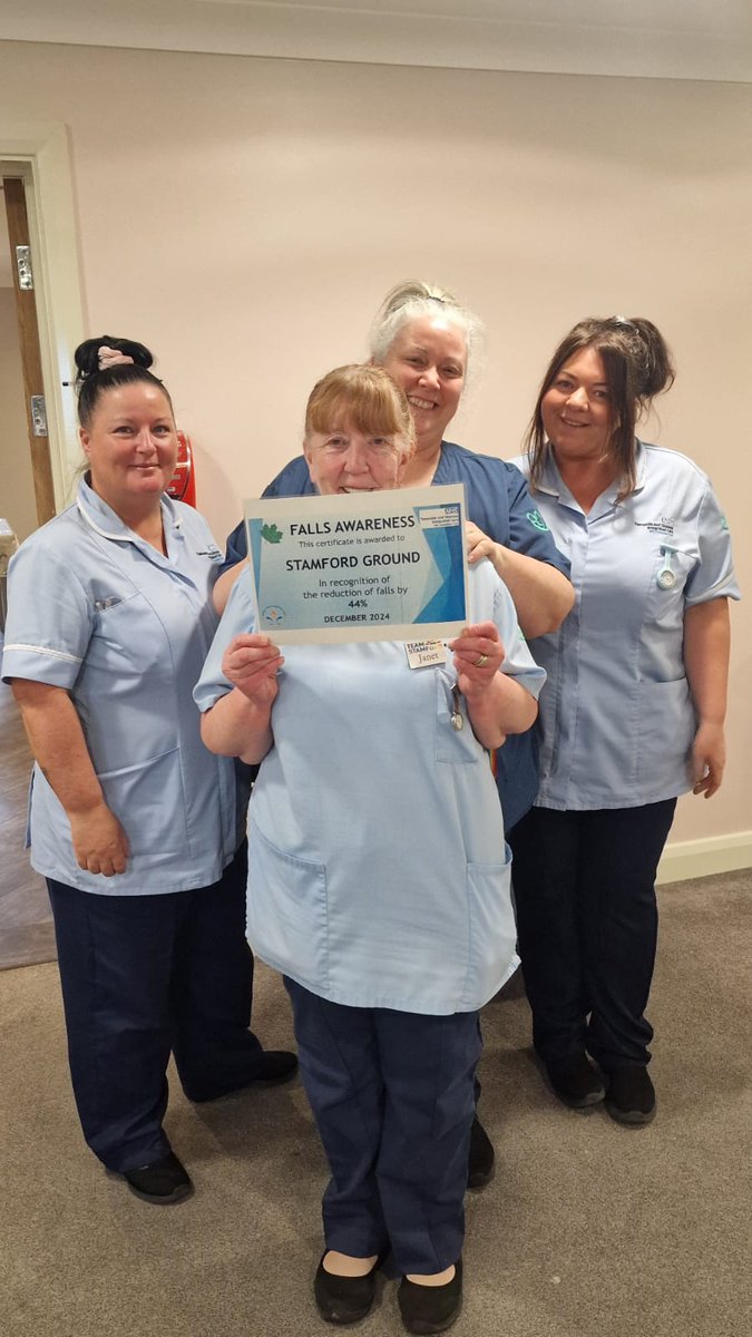 TgicftPtExp's tweet photo. We would like to congratulate &amp; recognise the hard work from all the staff on STAMFORD GROUND in reducing the number of falls in December by 44% #ThinkFalls🍁
@SusieR1 @VickT75 @NicolaFirth6 @falls_network @Sunithamathew8 @Michell86248505 @amakepeace1 @emmaloufrain https://t.co/QTVyNN77k2