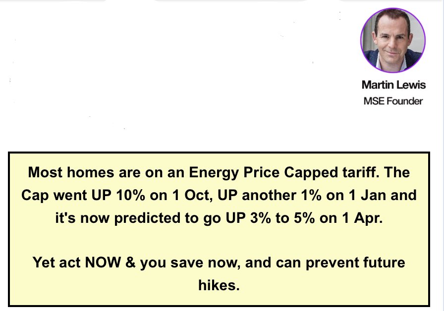 What is the point of an energy price cap that goes up at least Three times in less than a year? Ofgem … another pointless, not fit for purpose Government led waste of time and Money outfit
