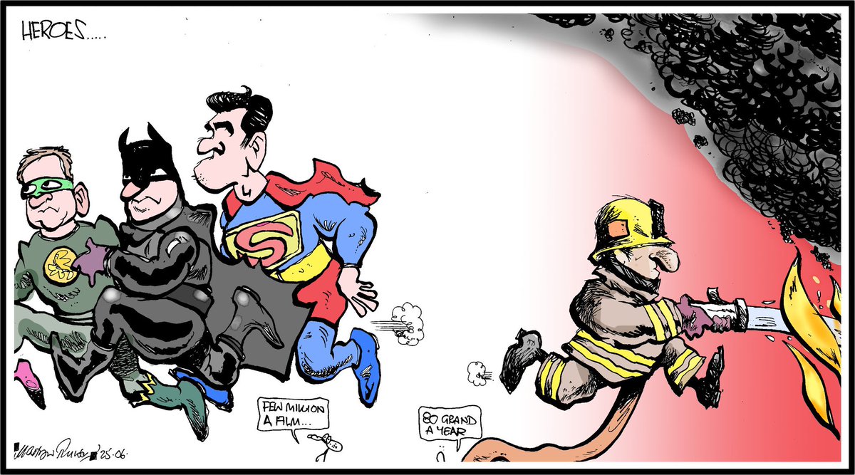 Cartoon4sale's tweet image. Martyn Turner @turnercartoons on #CaliforniaWildfires #Fireman – cartoon gallery in London original-political-cartoon.com