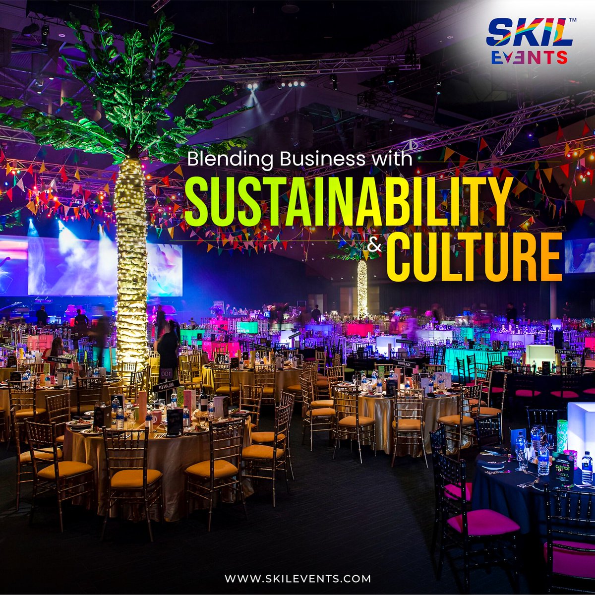 🌿 Business Meets Sustainability, the SKIL Way!🌿

At #SKILEvents, we create impactful, eco-conscious experiences. Why choose between thriving businesses &amp; a thriving planet when you can have both? 💼🌍