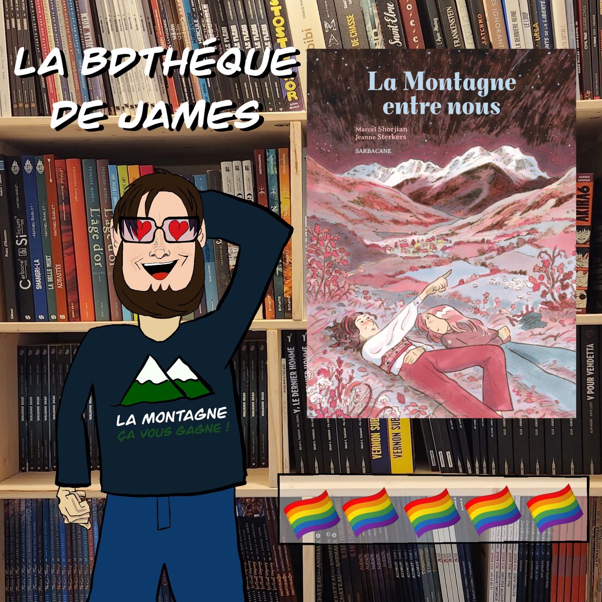 <a href="/jamesadgmtp/">James podcasteur since 2008</a> a adoré 🏔️La montagne entre nous🏔️la nouvelle BD de Marcel Shorjian et Jeanne Sterkers, publiée chez <a href="/ESarbacane/">EditionsSarbacane</a> , une romance queer intimiste et bouleversante. J’en parle plus longuement sur insta 
instagram.com/p/DE1vGm3uUXN/