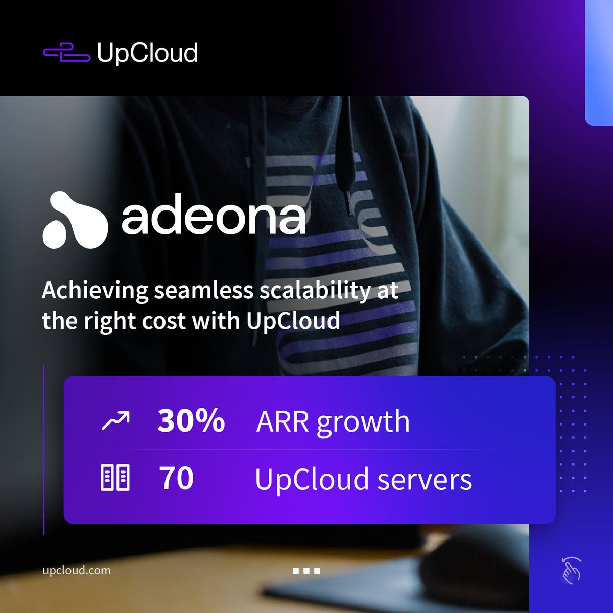 UpCloud's tweet image. 📈 Seamless scalability at the right cost! Discover how Adeona transformed its infrastructure with UpCloud, achieving 30% annual growth over 9 years through #costefficient, reliable cloud-based SaaS delivery &amp;amp; now aiming to double ARR in 3 years!

Read the #usecase 🔗