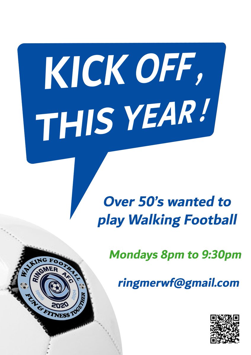 RingmerWF's tweet photo. **WHY NOT JOIN US!**
In Ringmer, nr. Lewes
BN8 5RB 
Training, Mondays 20.00-21.30 
Plus: League, Cup games and Friendlies.
Ringmer AFC Walking Football 
"Fun &amp; Fitness Together"

#WalkingFootball 
#ringmer 
#lewes https://t.co/2ysrCD4Lut