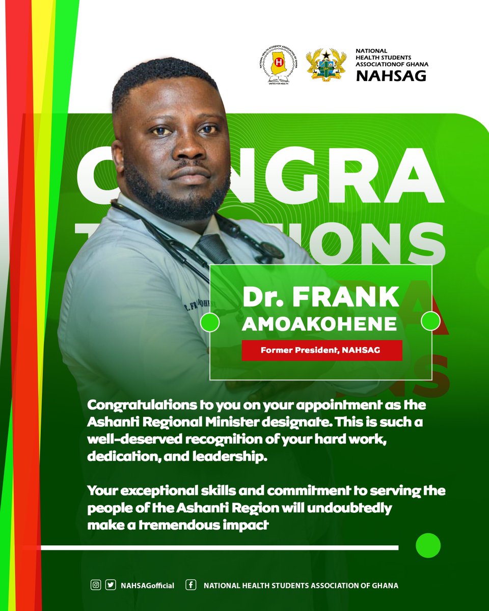 DrAmoakohene's tweet photo. Thank you all for your well wishes. Let’s work together to make Ashanti region and Ghana great again.🙏🏾❤️ https://t.co/eg2bjCLC4P
