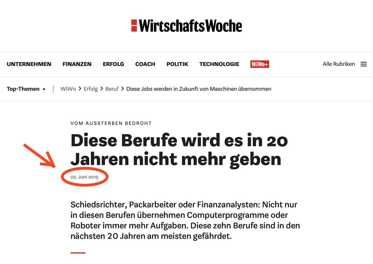Balzer82's tweet photo. @frank_thelen Vor knapp 10 Jahren, als es noch "Big Data" und "Machine Learning" hieß, gingen Meldungen durch die Medien, welche Berufe es in 20 Jahren nicht mehr geben wird. Ein Auszug aus der Liste von damals (mit Prozentangabe der Wahrscheinlichkeit, dass sie wegfallen) im nächsten. https://t.co/ZBpxrlbN1W