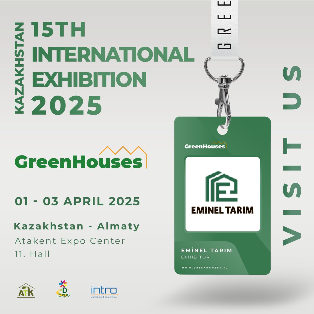 intro_fair's tweet image. 1-3 Nisan 2025 tarihleri arasında Kazakistan’ın Almatı şehrinde gerçekleşecek olan GreenHouses Expo Kazakistan Fuarımızda “EMİNEL TARIM” aldı!

#ıntrofair #IntroExhibitionConference #GreenhousesExpo2025 #kazakistanserafuarı #serafuarı2025 #greenhousesexpo2025 #almatı #fair