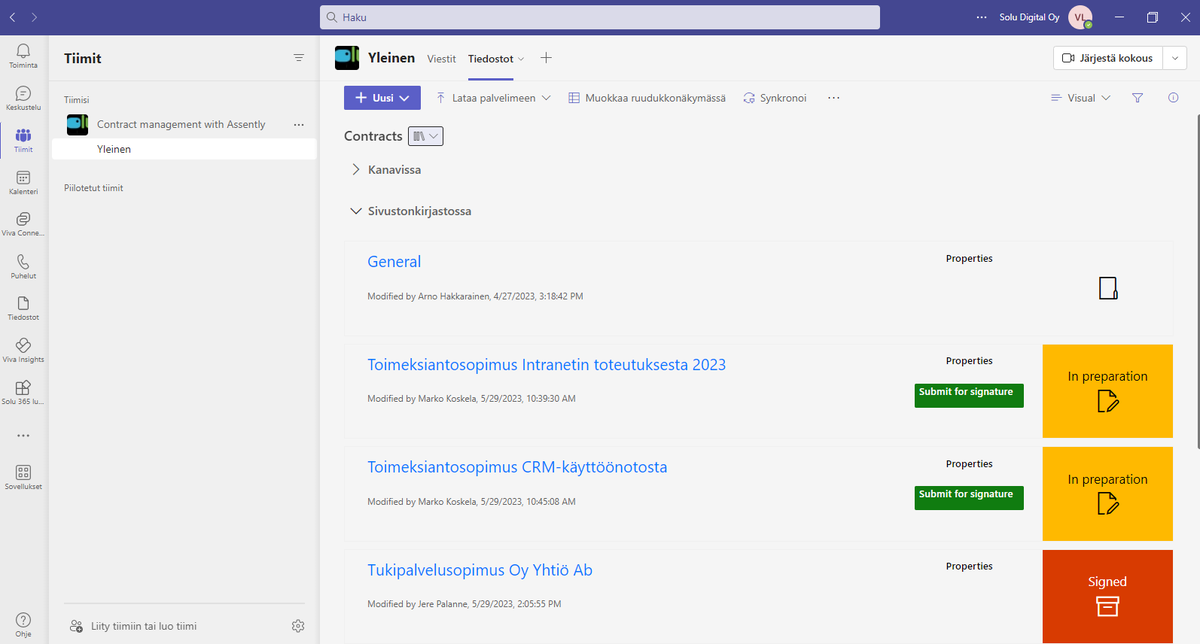 SoluDigital_FI's tweet photo. Tee sopimusten hallinnasta sujuvampaa – Microsoft 365 -ratkaisulla voit automatisoida prosessit, vähentää virheitä ja säästää aikaa. Lue lisää blogistamme: https://t.co/GpsWArNTDu  

#sopimukset #sopimushallinta #sopimustieto #dokumenttienhallinta #tiedonhallinta #sharepoint  ... https://t.co/NIwRXaW7P1