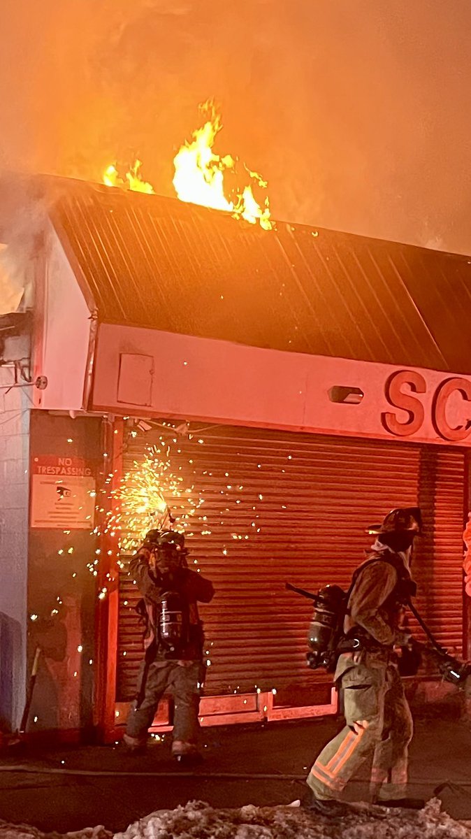 Firefighters faced tough conditions at a fire this morning on Baltimore Ave. near the Villages at Roll Hill. No injuries have been reported, but the building is heavily damaged. We remain on scene at this time.