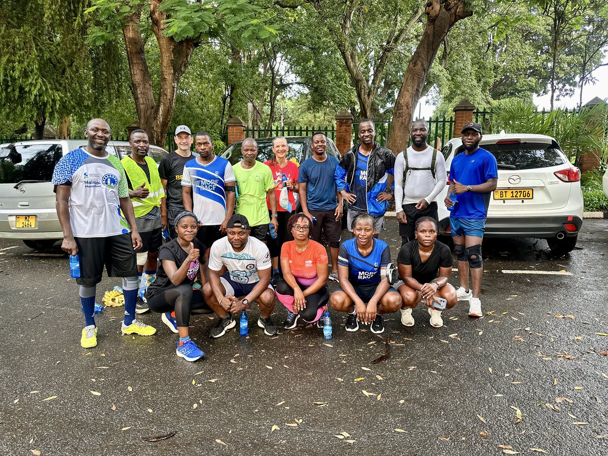 Joch265's tweet photo. Today’s run was to raise funds for Fortune Milanzi’s medical treatment. Fortune is a MUBAS student who has been hospitalized since 2023 and requires a pint of blood every 2-3 days.
Every kilometer was for this cause and we showed up strong as @Joggersonthemove
#thisiswhywerun https://t.co/CR7S19Vx1r