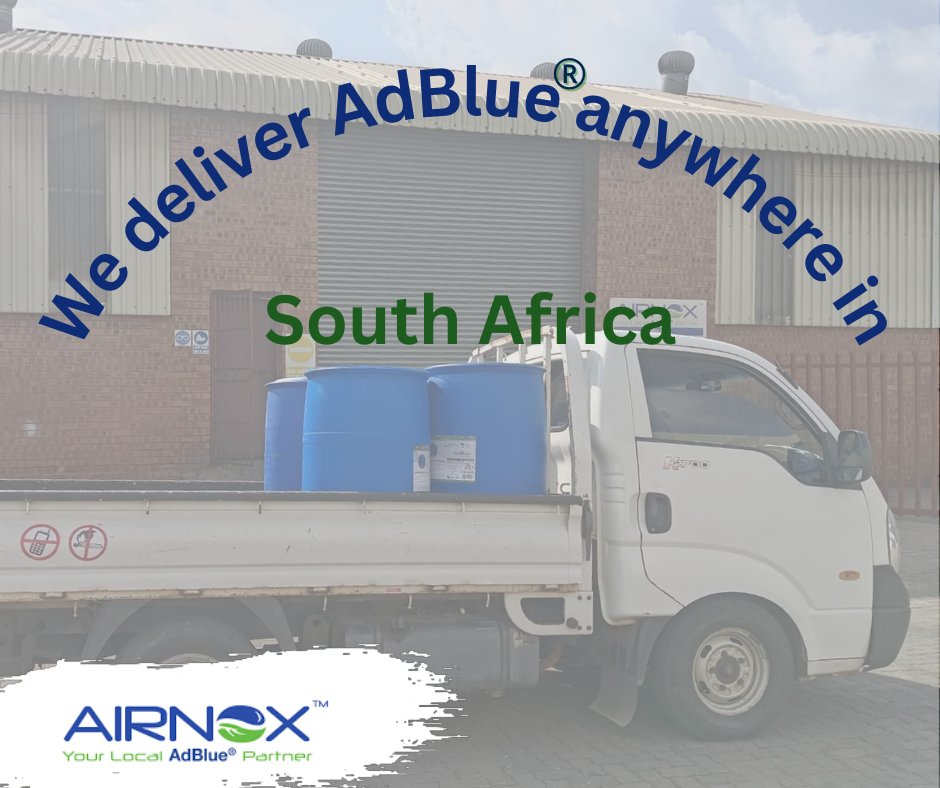 airnoxsa's tweet image. Need AdBlue® in South Africa? AirNox delivers certified, high-quality AdBlue®, from 5L to bulk, nationwide. Count on us for reliable, doorstep service!
Order now: shorturl.at/lfprh

#AirNox #AdBlue #DieselSolutions #Sustainability #SouthAfrica #ReliableDelivery