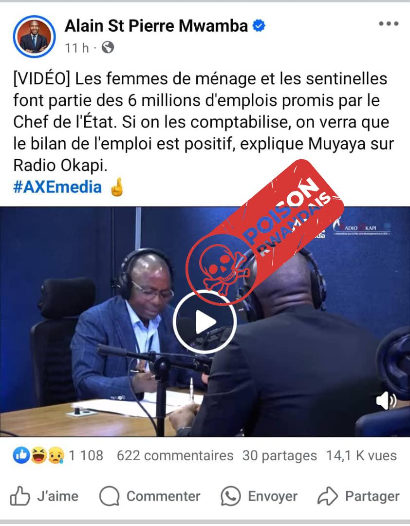 DjoTshivuadi02's tweet image. 🚨🚨🚨 Alerte ! Alerte ! 
Le régime de #kigali est en souffrance. 

Le Ministre @PatrickMuyaya Après son intervention écrasante sur la Radio #Okapi où il a démonté la machine de la manipulation rwandaise @PaulKagame , s&apos;est fait attaquer et en complicité avec des journalistes..👇