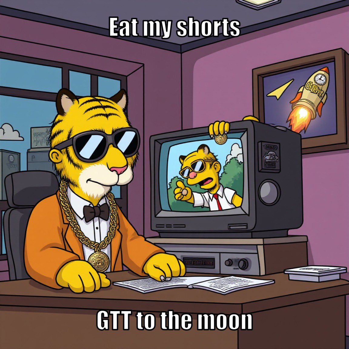 GoofytigerToken's tweet photo. 🏠🐯 D’oh! Even Homer knows GoofyTigerT is the real deal! 🚀🔥

From Springfield to the moon, this tiger’s got the whole jungle roaring. Don’t get left behind! 🌕💎

#GoofyTigerT #MemeCoinTakeover #CryptoTrading #binance  #Bitcoin #bullrun #memecoin #memecoin1000x #MemeCoinSeason https://t.co/KA0Pm9krov