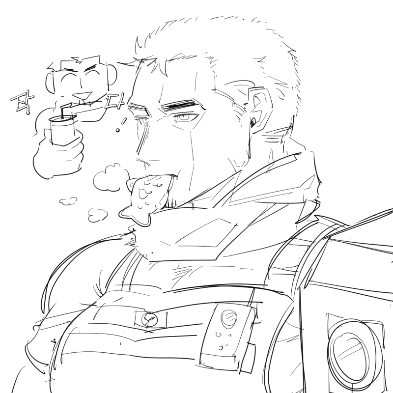 디코에서 그린 백호태씨