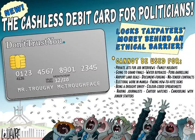Louisepsyc_ist's tweet photo. @TheNoisyTrunk Politicians are the ones who NEED a CDC
to stop #travelrorts #carparks #changerooms #airportrunways #watergate #jetplanes #privatefunctions #claypigeonshooting #defamationcases #bogusoffices #preferentialcontracts #awardwithouttenders #robodebt ......
#auspol https://t.co/fqKgz1RYUL