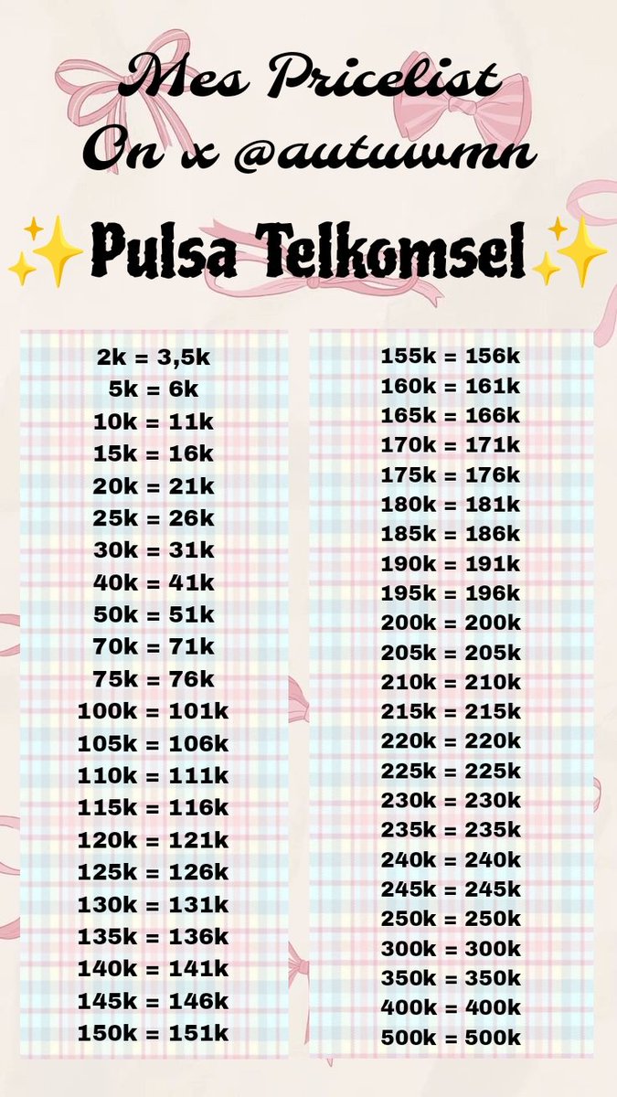 autuwmn's tweet photo. Pricelist pulsa
Trusted dr thn 2018
Minat dm aja

#zonauang #zonaba #zonajajan https://t.co/iZZj5lQhV6
