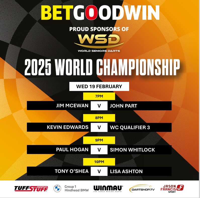 BetGoodwin (@betgoodwinuk) on Twitter photo How's this for an opening night at the <a href="/SeniorsDarts/">World Seniors Darts</a> World Championship 2025 🤩
<a href="/DarthMaple180/">John Part</a> 🇨🇦
<a href="/SWhitlock180/">Simon Whitlock</a> 🇦🇺
<a href="/LisaAshton180/">Lisa Ashton ⭐️⭐️⭐️⭐️</a> 🏴
Just some of the top names in action
TICKETS AVAILABLE HERE: ticketmaster.co.uk/world-senior-d……
#WSD #DARTS How's this for an opening night at the <a href="/SeniorsDarts/">World Seniors Darts</a> World Championship 2025 🤩
<a href="/DarthMaple180/">John Part</a> 🇨🇦
<a href="/SWhitlock180/">Simon Whitlock</a> 🇦🇺
<a href="/LisaAshton180/">Lisa Ashton ⭐️⭐️⭐️⭐️</a> 🏴
Just some of the top names in action
TICKETS AVAILABLE HERE: ticketmaster.co.uk/world-senior-d……
#WSD #DARTS