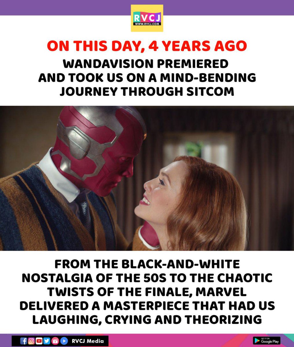 rvcjmovies's tweet photo. 4 years ago today...
#wandavision #wandamaximoff #wandamaximoffedit #elizabetholsen https://t.co/7KoCRLmLD5